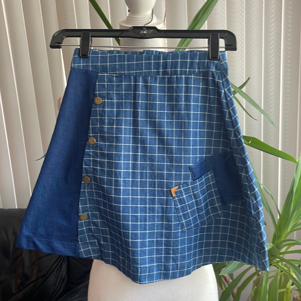 NWOT KIDICHIC Flare cotton skirt for girls, lots of details adjustable waist